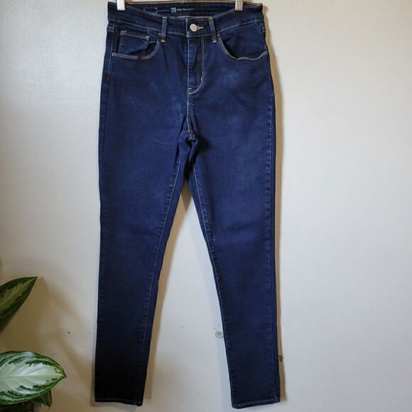 EUC LEVI'S SIGNATURE HI RISE SKINNY JEANS 28W 32 L - Picture 1 of 16